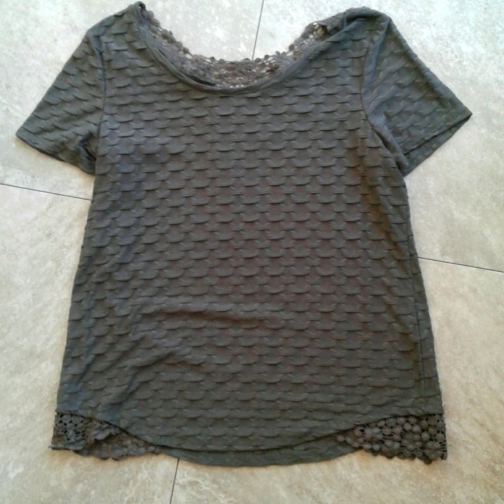 Rebecca Malone Olive Green shirt, Size L